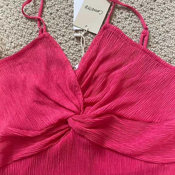NWT Hot pink Mango twist cami top. - Picture 2 of 5